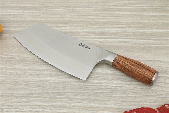 Dao chặt inox Delites CW KF19 Màu Nâu