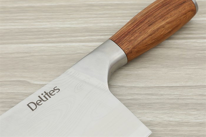 Dao chặt inox Delites CW KF20 Màu Nâu