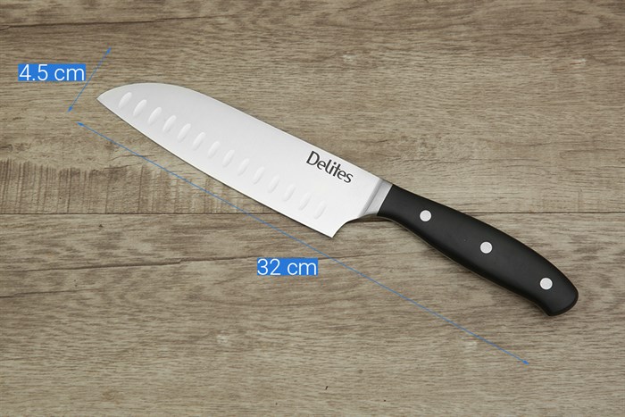 Dao thái inox Delites LK-2207B Màu Đen
