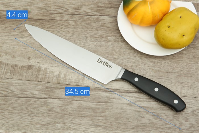 Dao thái inox Delites LK-2207C Màu Đen