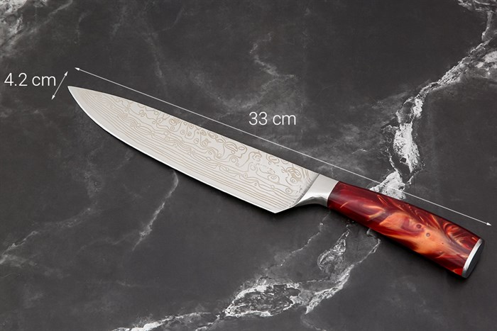 Dao thái inox Delites CW-KF81 Màu Nâu