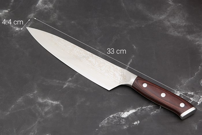 Dao thái inox Delites CW-KF83 Màu Nâu