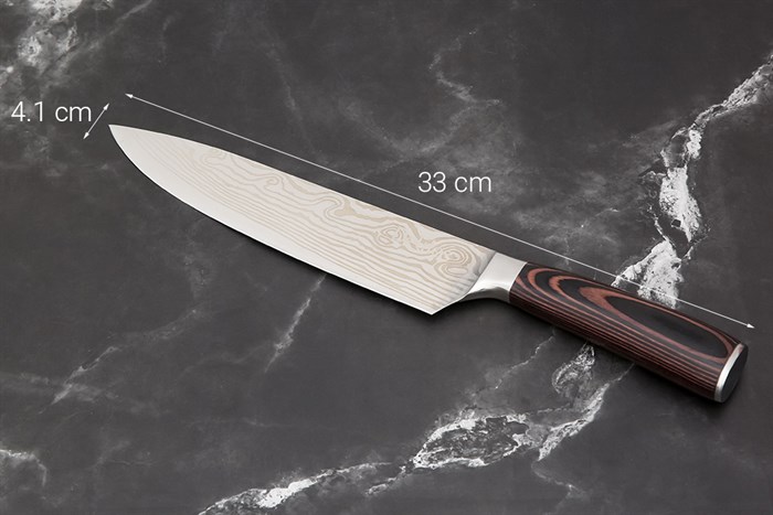 Dao thái inox Delites CW-KF85 Màu Nâu