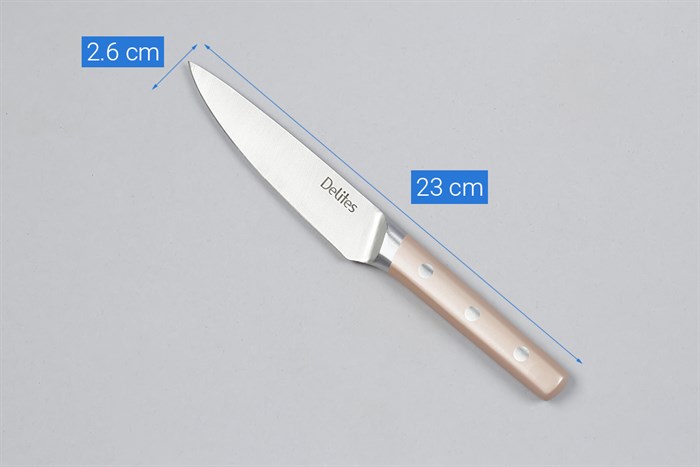 Dao gọt inox Delites LK 2307 Màu Hồng