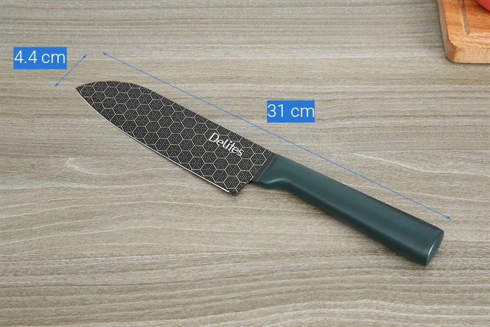Dao thái inox Delites CW-H033 Màu Xanh