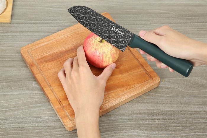 Dao thái inox Delites CW-H033 Màu Xanh