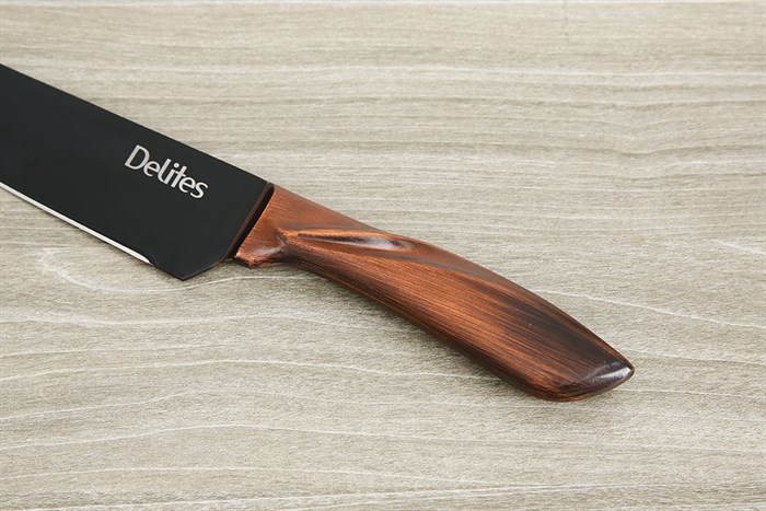 Dao thái inox Delites CW-H030 Màu Nâu