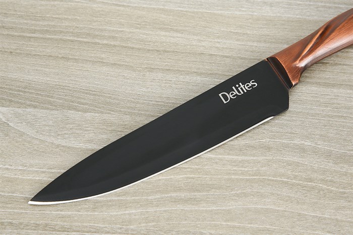 Dao thái inox Delites CW-H030 Màu Nâu