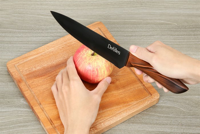 Dao thái inox Delites CW-H030 Màu Nâu