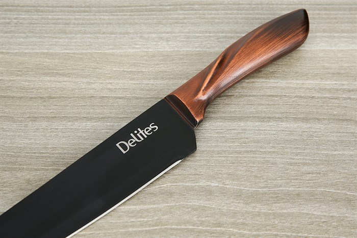 Dao thái inox Delites CW-H030 Màu Nâu