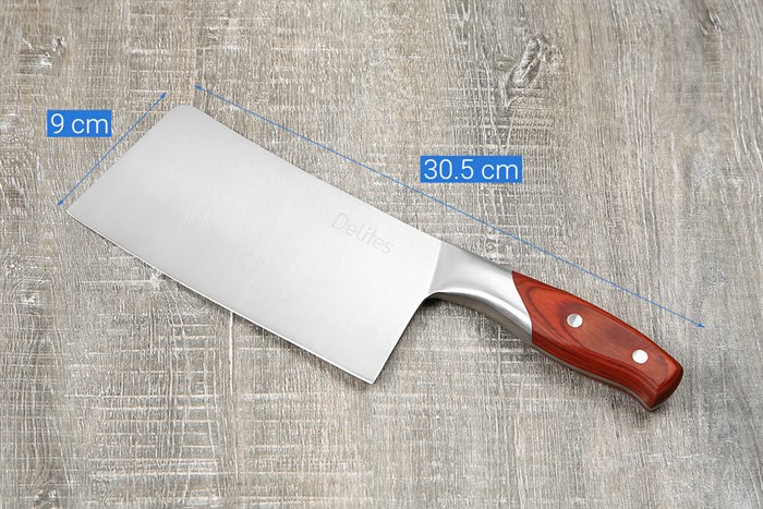 Dao chặt inox Delites CF7172 Màu Nâu