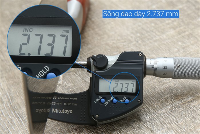 Dao chặt inox Delites CF7172 Màu Nâu