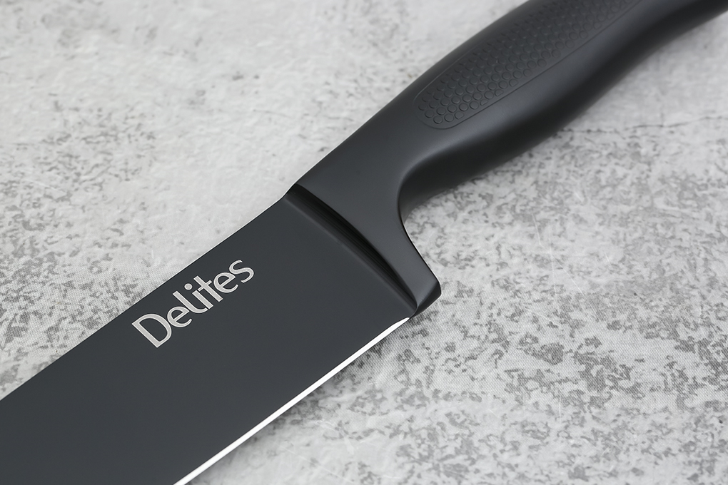Dao thái inox Delites CW-S016A-2 Màu Đen