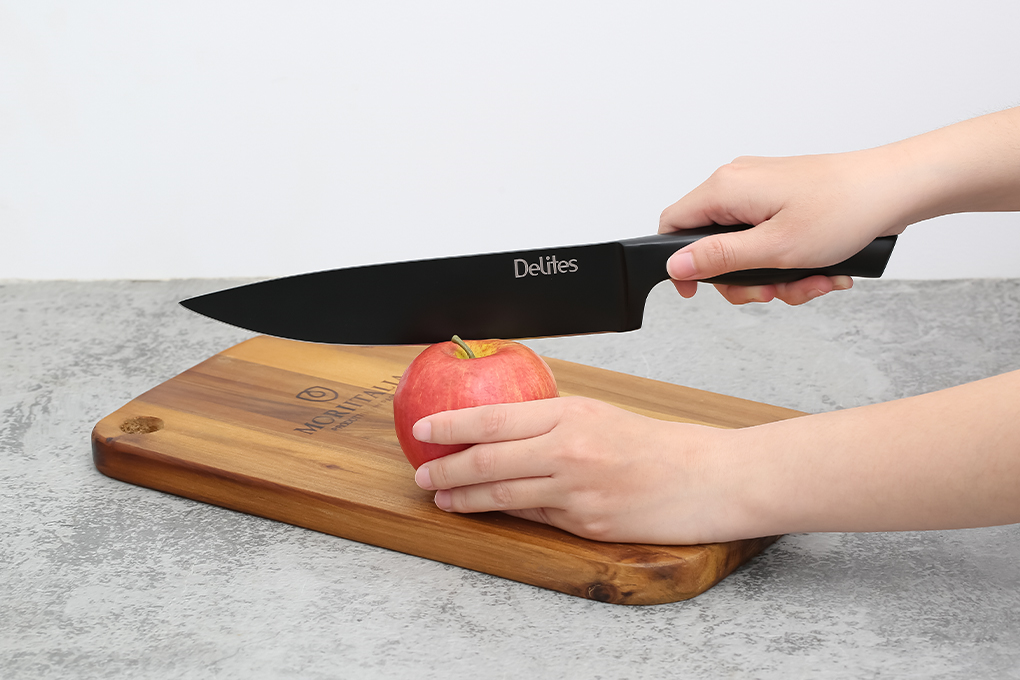 Dao thái inox Delites CW-S016A-2 Màu Đen