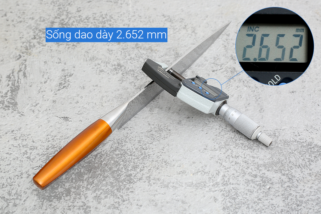 Dao thái inox Delites CW-S001 Màu Nâu