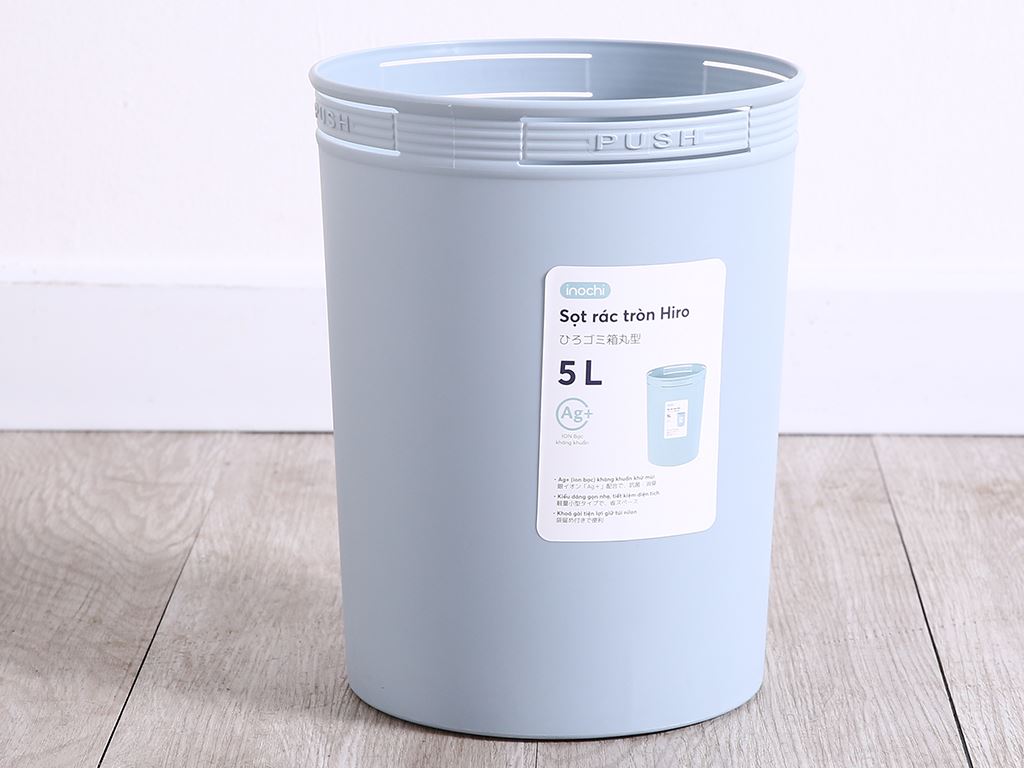 Sọt rác tròn Inochi Hiro 5 lít giá tốt tại Bách hoá XANH