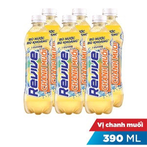 6 chai nước bù khoáng Revive chanh muối 390ml