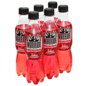 6 chai nước tăng lực Warrior hương dâu 330ml