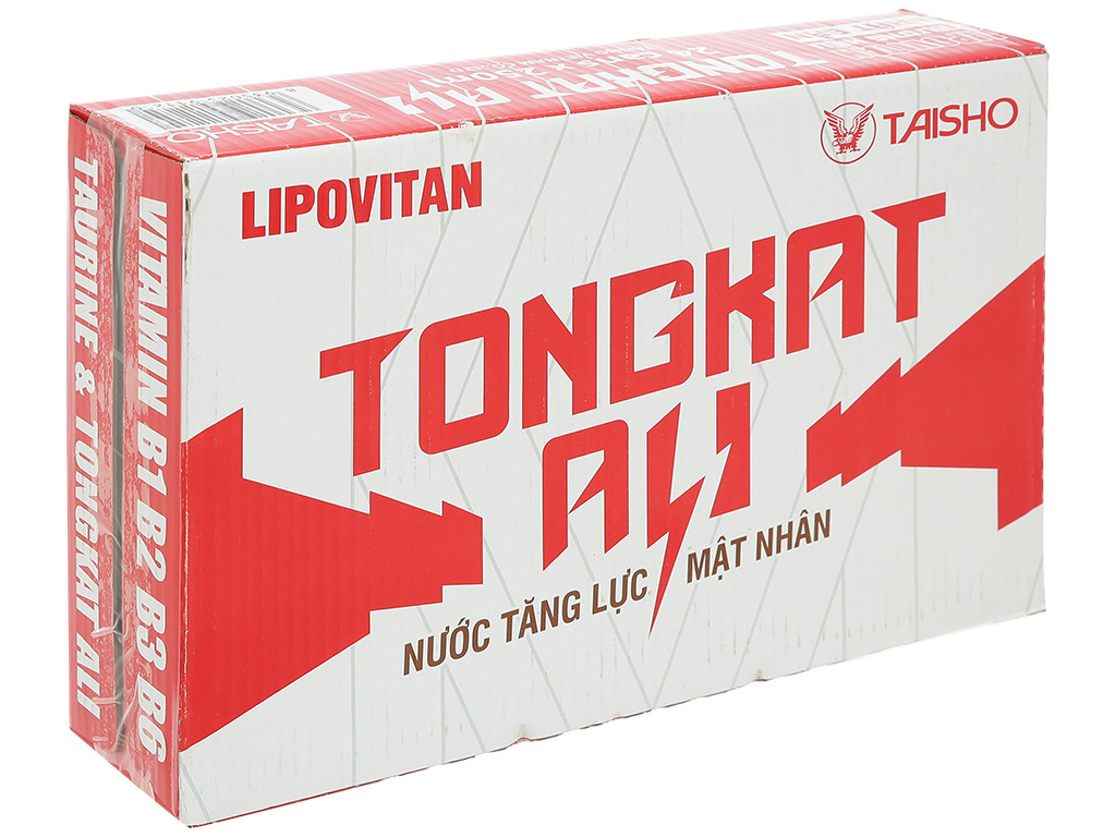 Thùng 24 lon nước tăng lực Lipovitan mật nhân Tongkat Ali 250ml 1