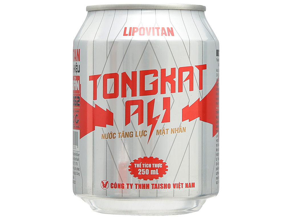 Thùng 24 lon nước tăng lực Lipovitan mật nhân Tongkat Ali 250ml 7