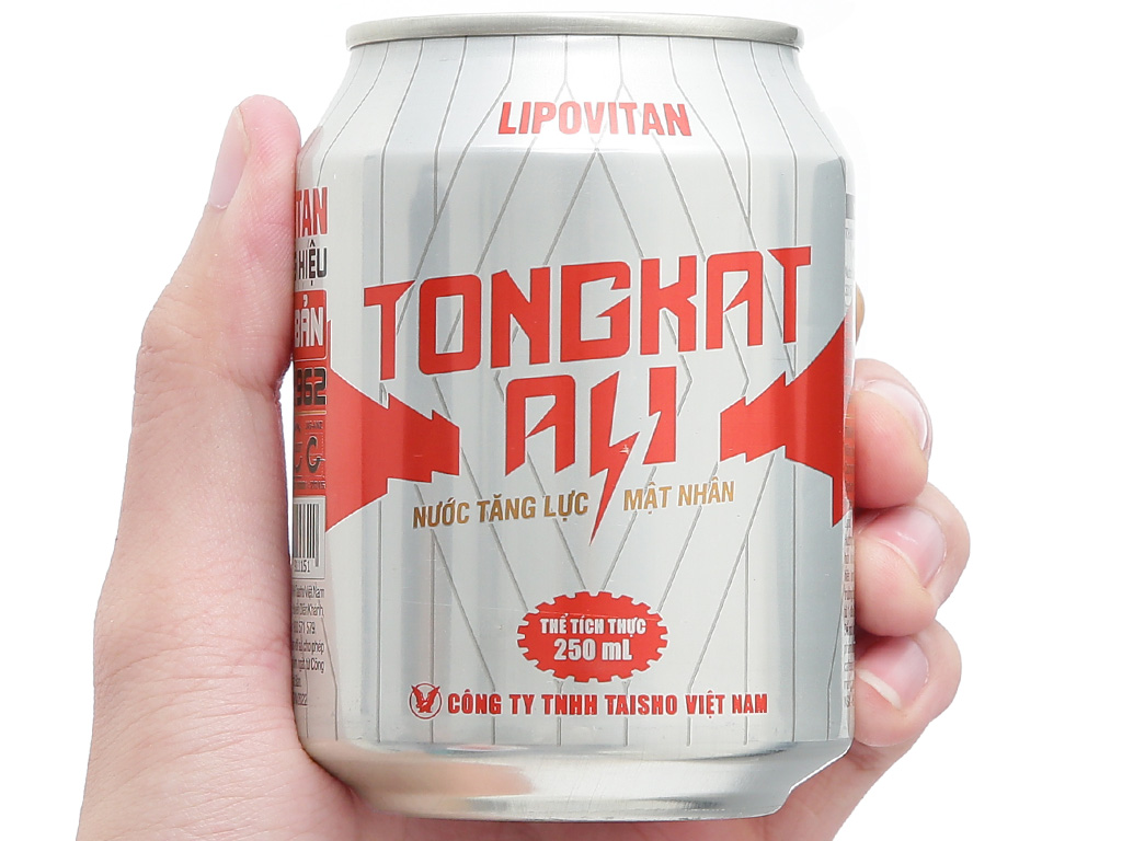 Thùng 24 lon nước tăng lực Lipovitan mật nhân Tongkat Ali 250ml 10
