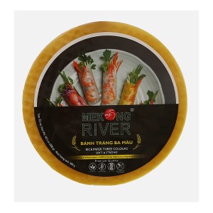 Bánh tráng 22cm ba màu Mekong River gói 300g