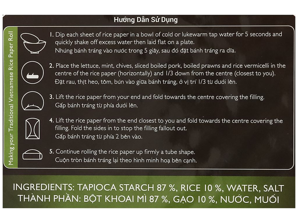 Bánh tráng 22cm Mekong River gói 300g 3