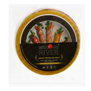 Bánh tráng 16cm ba màu Mekong River gói 300g