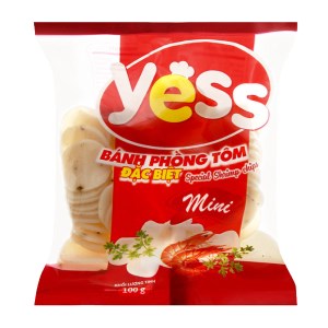 Bánh phồng tôm mini đặc biệt Yess gói 100g