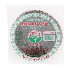 Bánh đa mè đen 20cm Hương Nam gói 454g