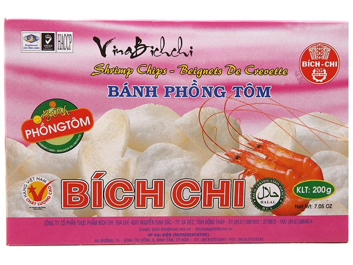 Bánh phồng tôm Bích Chi 200g tại bachhoaxanh.com