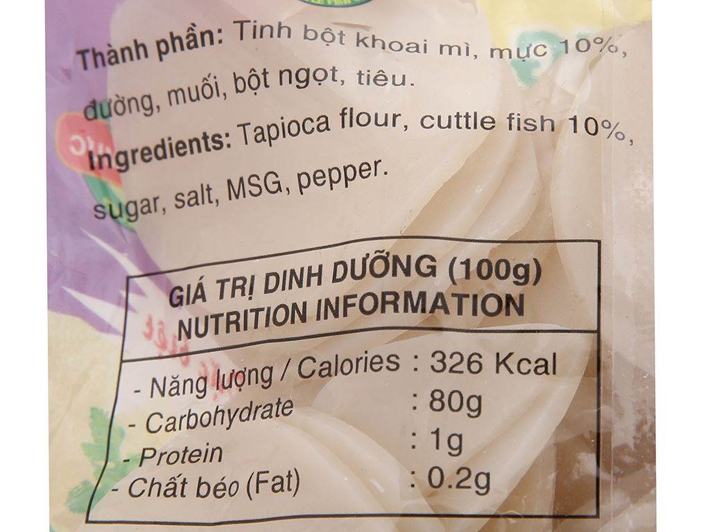 Bánh phồng mực Bích Chi gói 100g 5