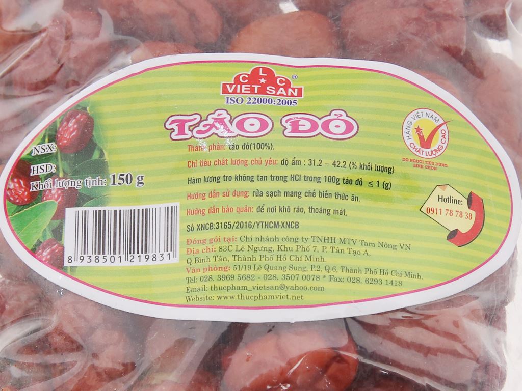 Táo đỏ Việt San 150g 5