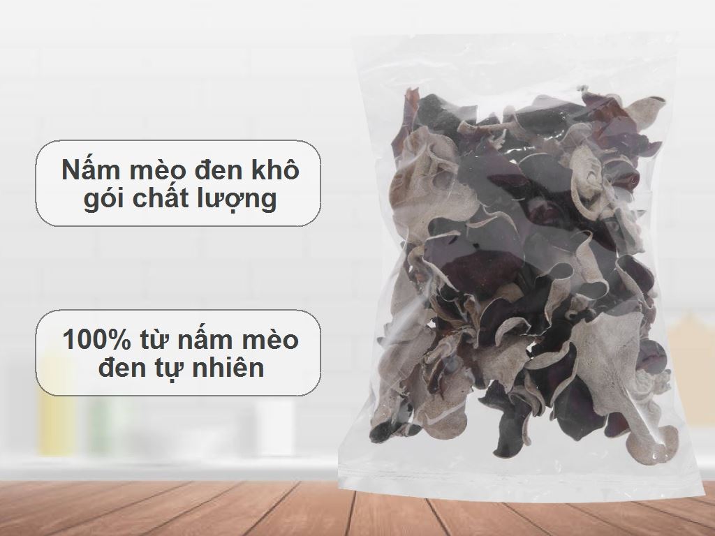 Nấm mèo đen khô gói 50g 2