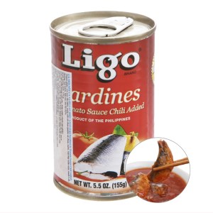 Cá mòi sốt cà vị ớt cay Ligo hộp 155g
