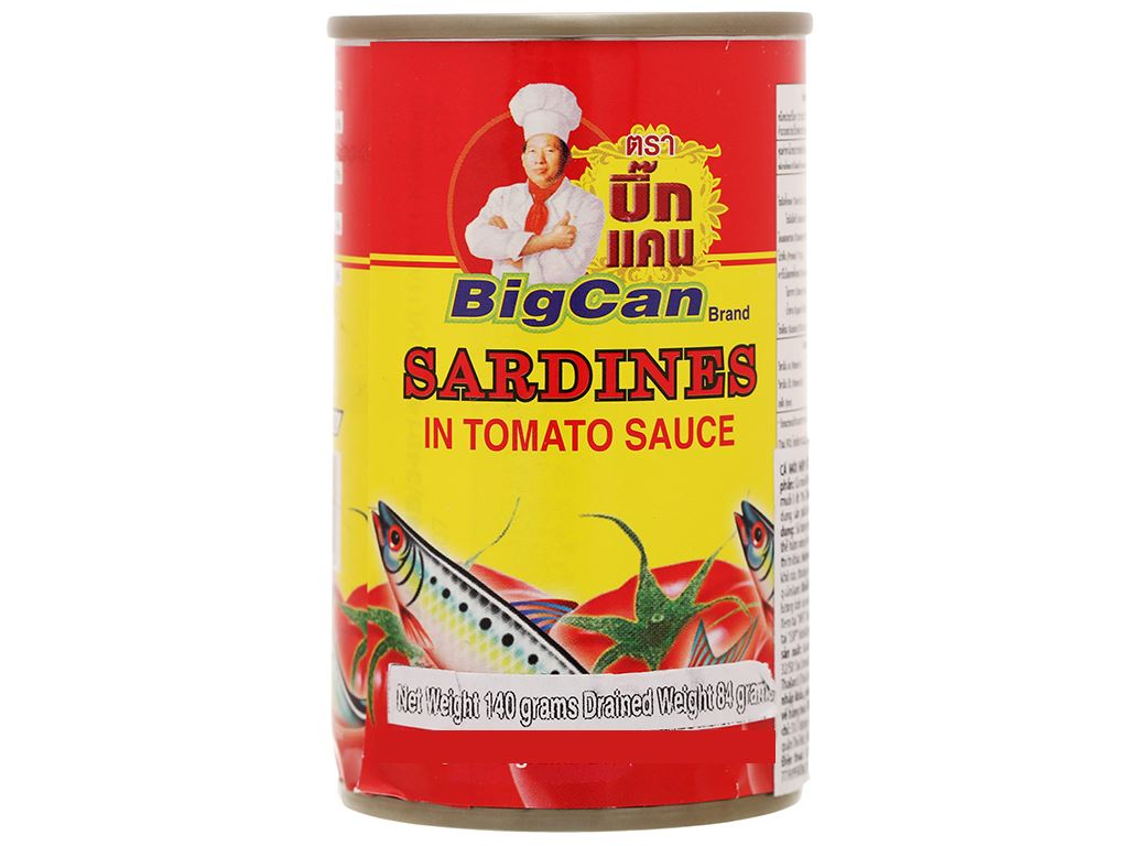 Cá mòi sốt cà chua Bigcan lon 140g 3