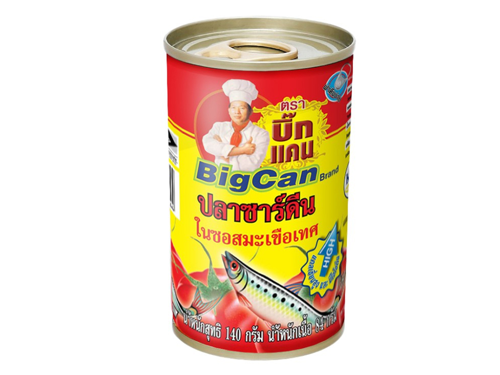Cá mòi sốt cà chua Bigcan lon 140g 1