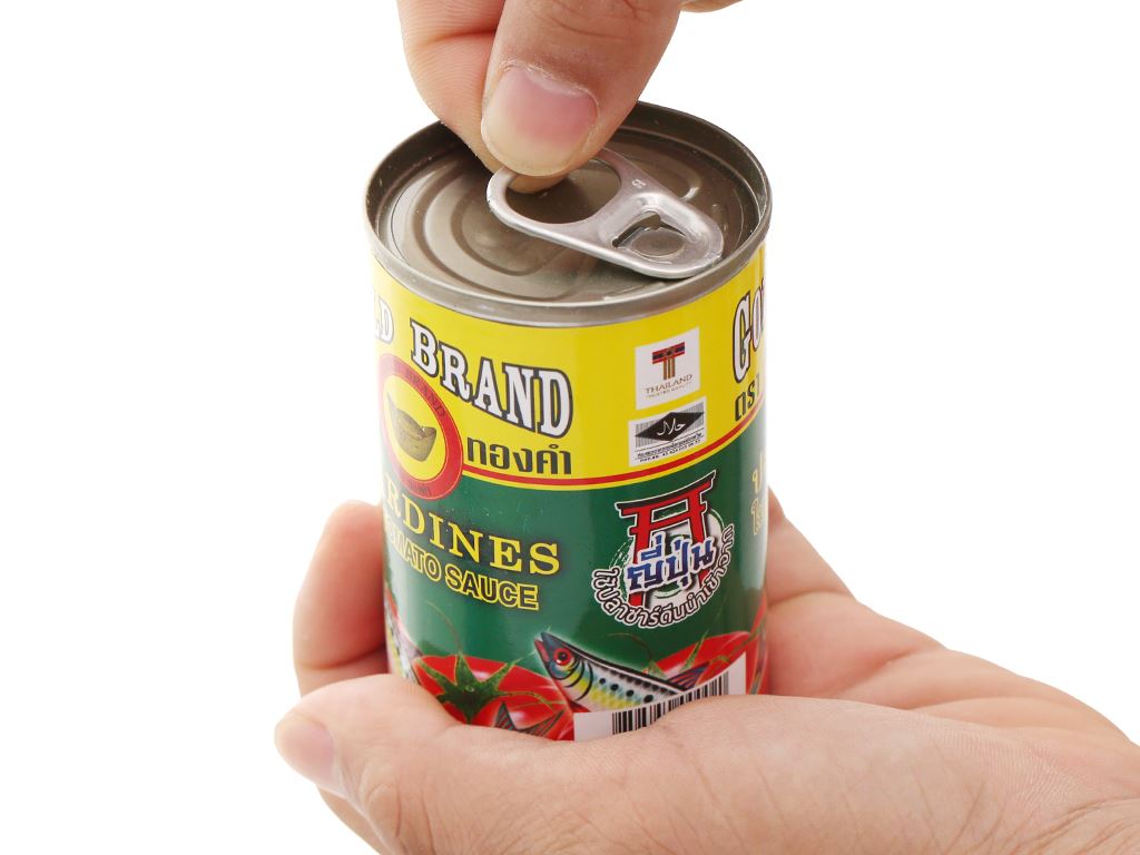 Cá mòi sốt cà chua Gold Brand lon 155g 6