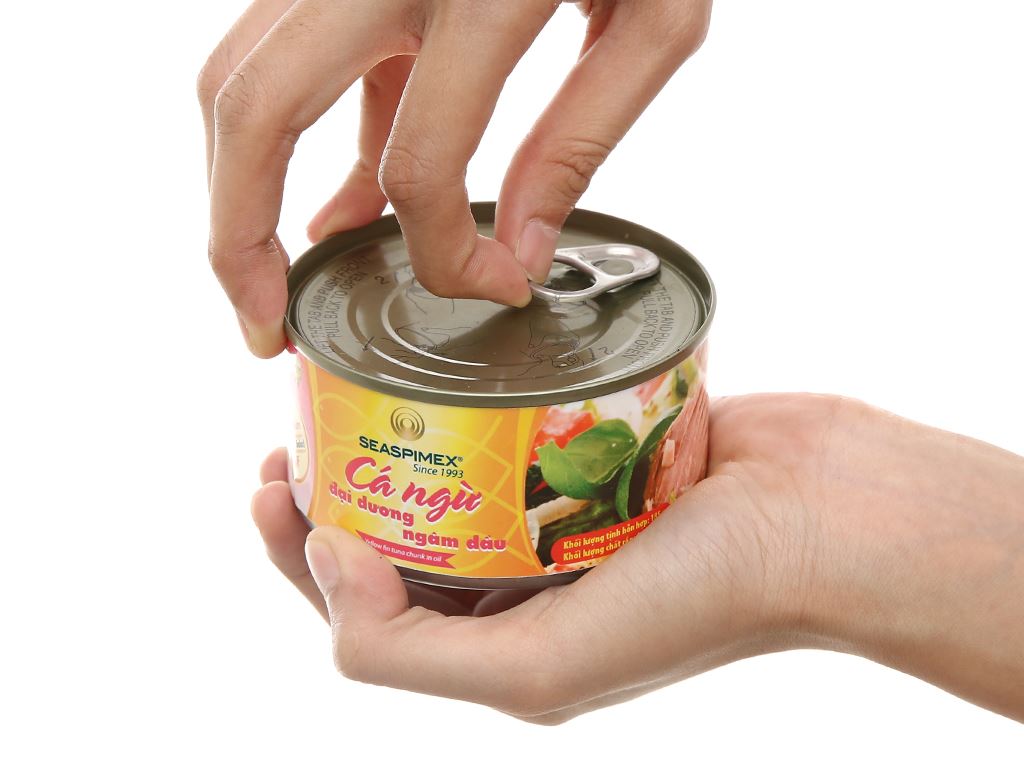 Cá ngừ đại dương ngâm dầu Seaspimex hộp 185g 5