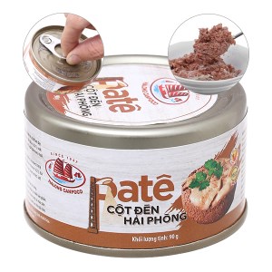 Pate thịt đóng hộp cột đèn Hải Phòng Hạ Long 90g