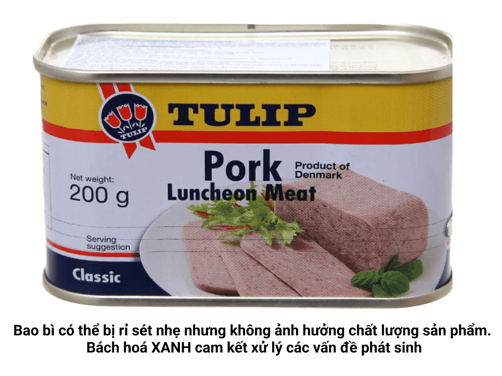 Thịt heo Pork Luncheon Meat Classic Tulip 200g 2