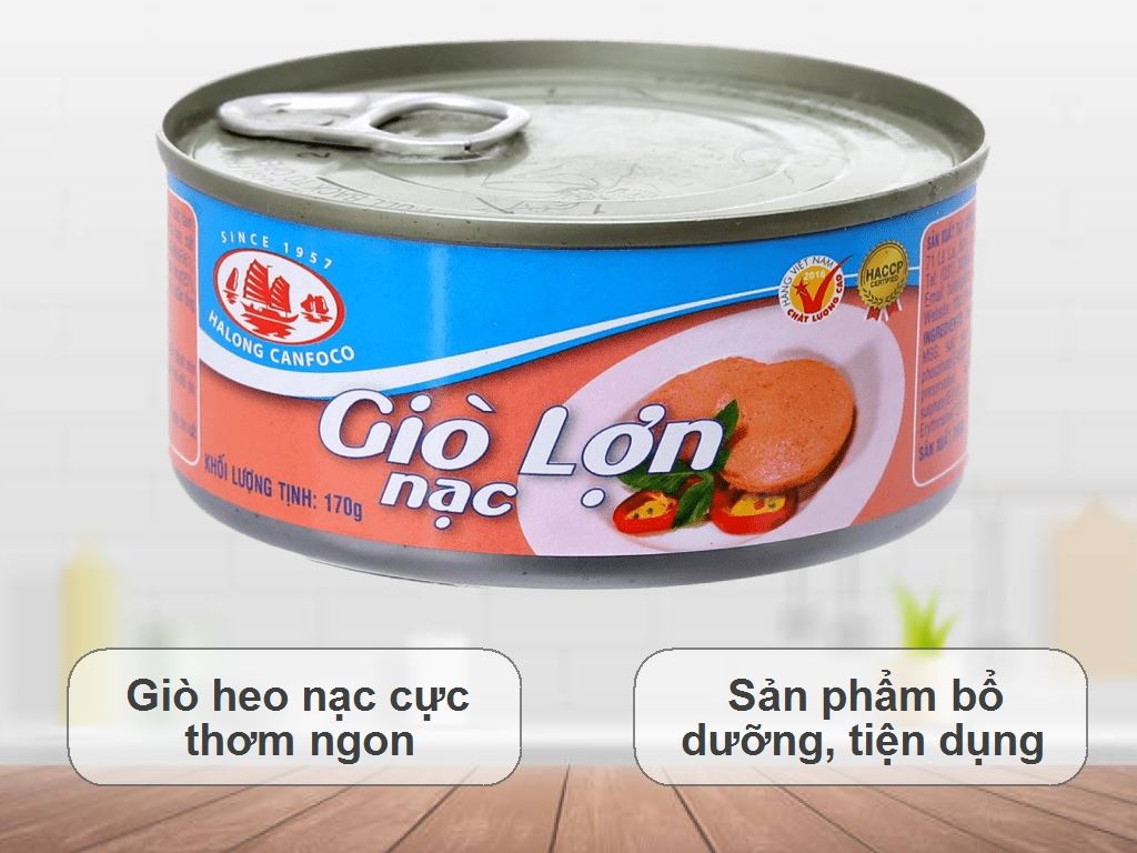Giò heo nạc Hạ Long hộp 170g 2