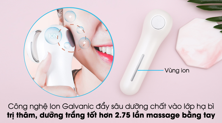 Máy Đẩy Tinh Chất Dưỡng Trắng Nóng Lạnh Halio ion