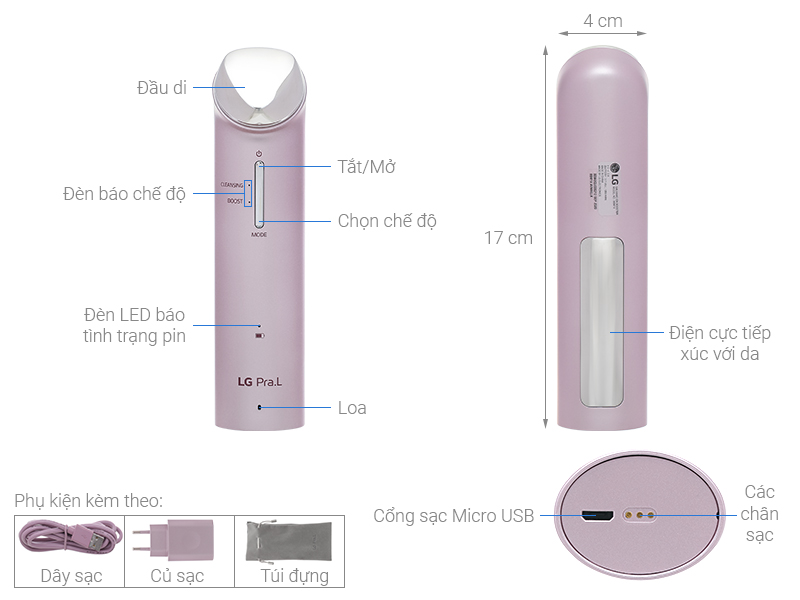 Máy massage đẩy dưỡng chất Ion Galvanic LG BBM1V