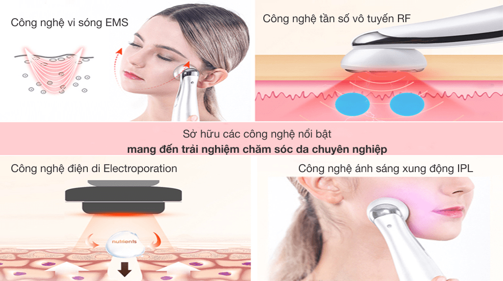 Máy đẩy tinh chất EMS K.SKIN KD9900