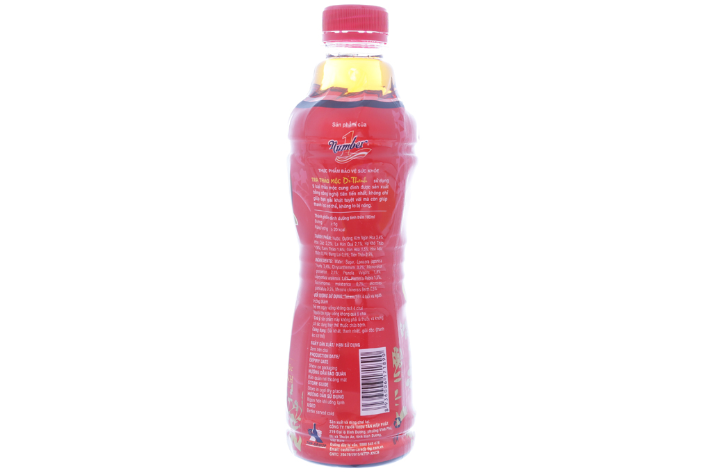 Trà thảo mộc Dr. Thanh có đường chai 500ml