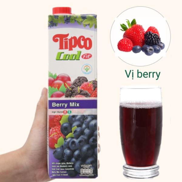 Nước ép berry & trái cây Tipco Cool Fit 1 lít
