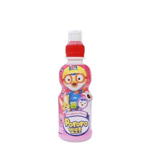Nước trái cây Pororo hương dâu có đường chai 235ml