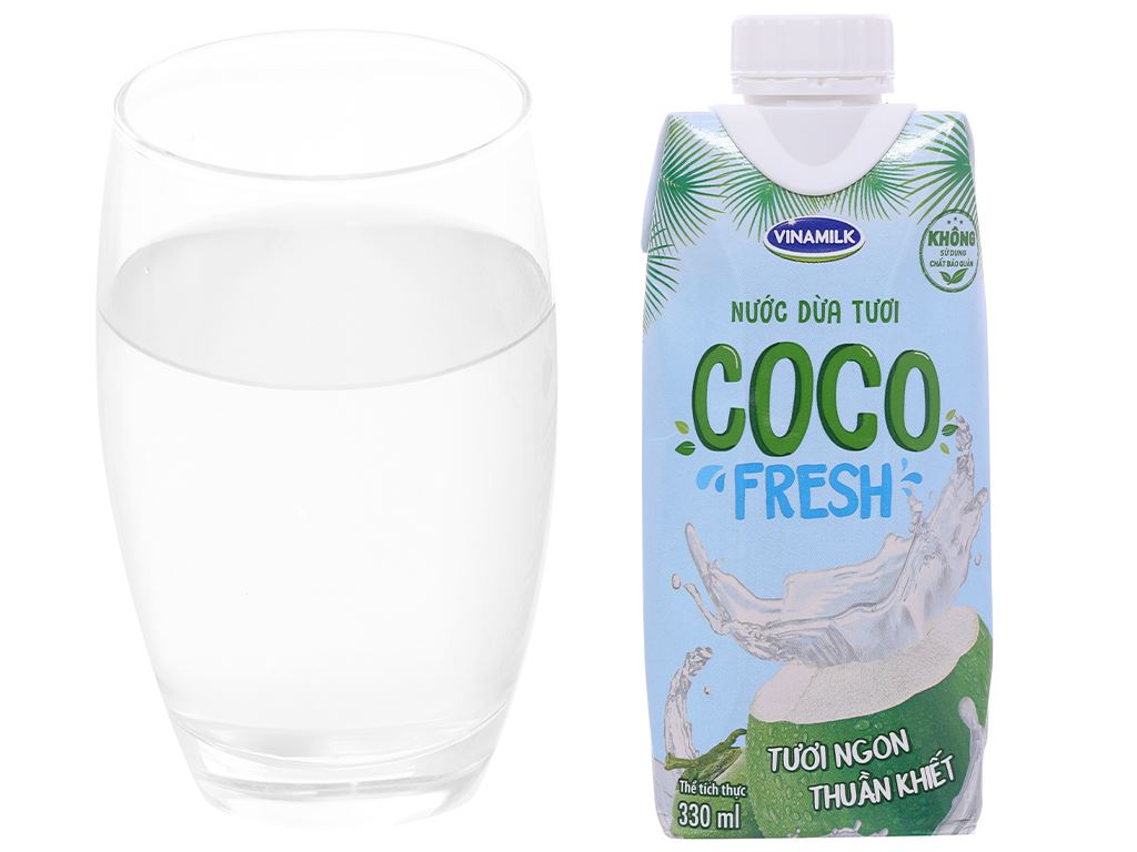 Thùng 24 hộp nước dừa tươi Vinamilk Coco Fresh 330ml 3