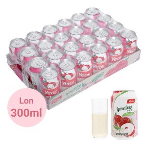 24 lon nước trái vải Yeo's 300ml